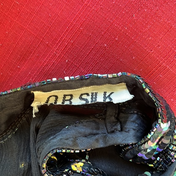 Beaded dress, very fitted..ptp 15 1/2  waist 13in , length approximately 39in - Picture 6 of 8